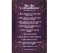 10 Commandments Scripture Journal: Word Of God From The Old Testament Bible Verse ACTS Prayer Notebook, 6x9 With 120 Guided A.C.T.S. Pages For People ... Prayer Warrior Gift, Praying Mom Journal