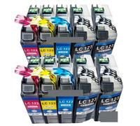 10 Compatible LC123BK LC123C LC123M LC123Y ink cartridges for MFC-J4510DW MFC-J4610DW MFC-J4710DW MFC-J4410DW MFC-J470DW