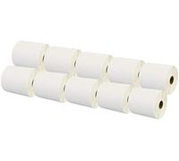 10 Compatible Rolls 100mm x 50mm White Direct Thermal Labels for Zebra GK420d GK420t GC420d GX420d GX420t GC420t GX430t GT800 LP2844 TLP 2844 Citizen CL-S521 CL-S621 CL-S631 (1000 Labels per Roll)