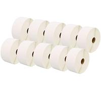 10 Compatible Rolls 52mm x 38mm White Direct Thermal Labels for Zebra GK420d GK420t GC420d GX420d GX420t GC420t GX430t GT800 LP2844 TLP 2844 Citizen CL-S521 CL-S621 CL-S631 (1000 Labels per Roll)