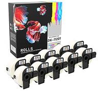 10 Compatible Rolls DK-11201 29mm x 90mm (400 Labels/Roll) White Address Labels Compatible with QL-500 QL-550 QL-560 QL-570 QL-700 QL-720NW QL-800 QL-810W QL-820NWB QL-1050 QL-1110NWB