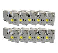 10 Compatible TZe-315 TZ-315 White on Black 6mm x 8m Label Tapes for PT-1000 1005 1010 3600 9600 D200 D210 D210VP D400 D450VP D600VP E100 E550WVP H101C H105 H110 H300 H500 P700 P750W