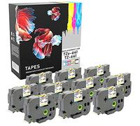 10 Compatible TZe-641 TZ-641 Black on Yellow 18mm x 8m Label Tapes for PT-2030VP 2430PC 3600 9600 D400 D400VP D450VP D600VP E300VP E550WVP H300 H500 H500LI P700 P750W Label Makers