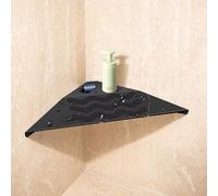 10'' Corner Tile Prefabricated Foot Rest for Shaving Legs, 304 Stainless Steel Wall Mounted Foot Rest, Non-Slip Scrub Shower Ledge, Bathroom Corner Stand for Shower with Shaving Holder