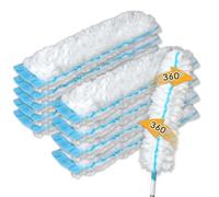 (10 Count) Duster Refills Compatible with Bona Extendable Dusting Kit and The Bona Compact Dusting Kit, Disposable Dust Removal Brush Heads for Electronics, Furniture, Car Interior