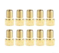 10 Count For Presta Valve to Air Pump Converter Adapter for Bicycles Supporting Inflation of High Pressure and Low Pressure Tires