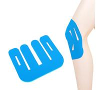 10 Count Kinesiology Tape for Knees, Elastic Waterproof Pre-Cut Knee Tape Athletic Muscle Tapes Original Cotton Provide Support and Stability Durable Breathable for Running,Cycling Sport (Blue)