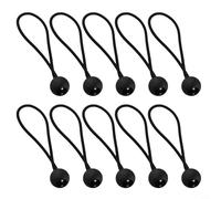 10 Count Patio Umbrella Anchoring Straps with Elastic Latex Rope and Heavy Duty Plastic Fasteners for Outdoor Security