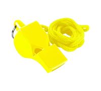 10 Counts ABS Coaches Whistle with Lanyard - Loud Safety Emergency Whistle for Coaches Referees Teachers Adults, Ice Sports Training Whistle, High Decibel Survival Whistle (ABS-Yellow)