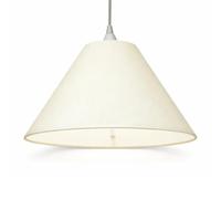 10” Cream Linen Lampshade - Tapered Coolie Lamp Shade for Table Lamps & Ceiling Pendant - Cotton Fabric, BC/ES Fitting, Modern Bedroom Living Room Light Shade