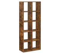 10 Cube Bookcase, Rustic Brown