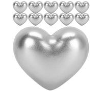 10 cuentas de corazón de perlas de imitación, decoración de uñas, accesorio de Adorno artesanal para salón de uñas, USO doméstico, 12 mm, 10 mm, rosa, y Amarillo (XZ-47)
