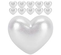 10 cuentas de corazón de perlas de imitación, decoración de uñas, accesorio de Adorno artesanal para salón de uñas, USO doméstico, 12 mm, 10 mm, rosa, y Amarillo (XZ-45)