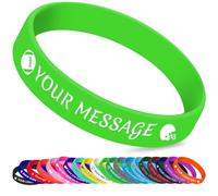10 Custom Wristbands For Events - Custom Silicone Wristbands With Text Messages & Logo
