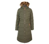 (10, Dark Vine) Trespass Womens Padded Jacket Long Length Audrey X