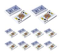 10 Decks Standard Playing Card Set, Thickened Resilient Paper Poker Cards with Clear Large Numbers, Smooth Shuffle and Deal, for Blackjack, Canasta, Family Gatherings, Travel, Card Rooms, Set