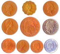 10 Different Coins With Queen Elizabeth II Picked from Mixed Commonwealth Realms