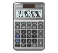 Casio MS-100FM 10 Digit Desktop Calculator Silver MS-100FM-WA-UP