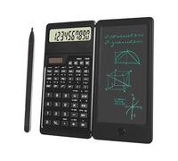 10 Digit Solar/Battery Power Scientific Calculator with Writing Pad Foldable Design Silicone Button Easy to Carry Scientific Calculators for Students Rechargeable Calculator