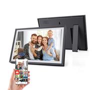 10" Digital Picture Frame with 1080P Ips Touch Screen, 32GB Large Storage Photo Frame Electronic with Auto-Rotate, Wall Mountable, Wifi & App Smart Instantly Share Photos and Videos (Black 10.1")