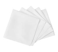 10 Dinner Cloth Napkins White 50 x 50 cm Polyester Napkin for Wedding, Restaurant, Catering, Party, Wrinkle Resistant, Washable, Absorbent, Durable, Decorative