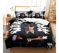 (10, Double(200x200cm)) Wednesdays print quilt cover pillowcase three-piece four-piece set