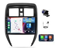 10" Double Din Car Stereo fit for Nissan Versa Sedan 2015-2019, Android 13 Touch Screen with Wireless Carplay & Android Auto WiFi GPS Bluetooth Backup Camera Mic,SWC/AV in/FM/AM(2+32G)
