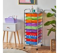 10 Drawer Trolley - Multi Colour