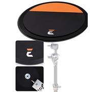 10” Drum Practice Pad Dual Surface & Mountable Orange & Black High-Quality Gum Rubber Simulate Snare Drum & Tom Drum Versatile Practice to Light Up Your Muscles. Edge Hardware Design PD10