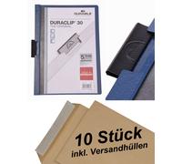 DURABLE Duraclip Clip Files A4 30 sheets 3 mm Blue