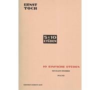 10 easy Etudes: op. 58. piano.