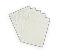 10 EcoSwift 6 x 8 CD/DVD Photo Mailers Stay Flats White Cardboard Self Seal Envelopes 6x8