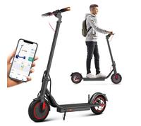 10” Electric Scooter, 20-30km Long Range Electric Scooters Adult,Flat-Free Solid Tires, 3 Speed Mode, Foldable Electric Scooters with APP, Double Braking System E Scooter for Adults and Teens