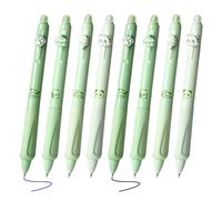 10 Erasable Neutral Pens, Press-Moving Design, 0.5Mm Thin Pen Tip, Cartoon Panda-Shaped Writing Pen, Suitable for Students and Office Writing.