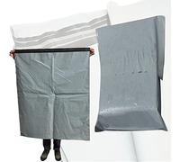 10 Extra Large Grey Mailing Bags Polythene Self Seal 43.5" x 46.5" Big Plastic Envelopes 100% Recyclable Strong Packaging Bags - Parcel Postal Postage Packaging Bags