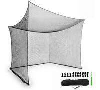 10 Feet Golf Batting Cage Net, Heavy Duty Golfing Nets, Golf Practice Hitting Nets with 1 Storage Bag 1 Quick Installation Tool 3 Ropes for Indoor, Outdoor & Backyard Practicing (No Frame)
