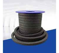 10 Feet Length Graphitized Expanded PTFE Graphite Braided Compression Packing(1/2" x 1/2") for Pump Valve or Mechanical Seal,Pump Gland or Valve Stem or Mechanical Seal