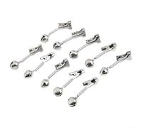 10 Fishing Bell Alarms with Clips, Double Ring Sound Alerts for Enhanced Fishing Experience (003#)