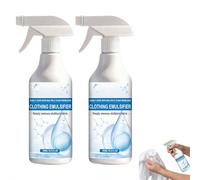 10 Fl Oz Travel Clothing Emulsifier Spray, Fly Cloth Cleanse Clothing Emulsifier Stain Remover Spray, Non Ionic Emulsifiers Cloth Cleaner for Vintage Silk & Business Suits (2pcs)