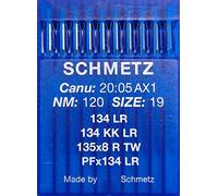 10 (Flask) Leather Sewing Machine Needles Schmetz 134 LR (Industrial) NM 120 Size KK 19