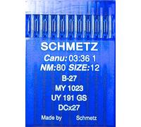 10 Flask Sewing Machine Needle Schmetz System B 27 Industrial Pack of 80