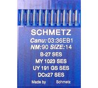 10 Flask Sewing Machine Needle Schmetz System B 27 SES Industrial Pack of 90
