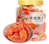 【10 flavors dried fruit】mango peach sweet potato,healthy and nutritious breakfast,preserved fruit,instant food,dessert,Vegetarian diet,snack food,delicious snacks (Dried peach,1can)