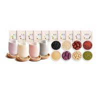 10 Flavors Soy Milk Powder Pack, 70g*10 Bags, Grain Mix For Blender Smoothie, Nutritious Breakfast, Commercial & Home Use