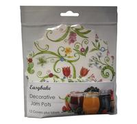 10 Floral Jam Pot Covers & Labels