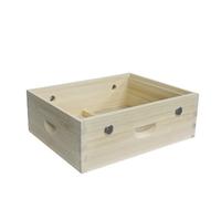 10 Frame Bee Hive Winter Quilt Box,Bee Hive Quilt Box,Assembled Winter for Bees,Hives Boxes Starter Kit (Natural Wood Color, 10 Frame)