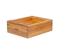 10 Frame Medium Super Bee Hive Box, Langstroth Unassembled with Frames and Waxed Foundations for Beekeepers