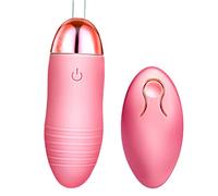 10 Frequency Mini Bullet Massage Rod Jumping Eggs for Women Pleasure, Waterproof Small Bullet Silicone Toys for Personal Body Relax, Personal Love Eggs Mini Size (Pink)