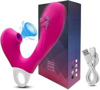 10 Frequency Vibrator, Sucking Slap Women Multi Function Powerful Female Stimulation G-Spot, Clit, Clitoris, Nipple. Chargeable. Toy