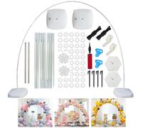 10 Ft Adjustable Balloon Arch Kit, Adjustable Balloon Garland Stand with Water Fillable Base Balloons Clips Balloons Pump Knotter for Wedding Graduation Birthday DIY Party Supplies